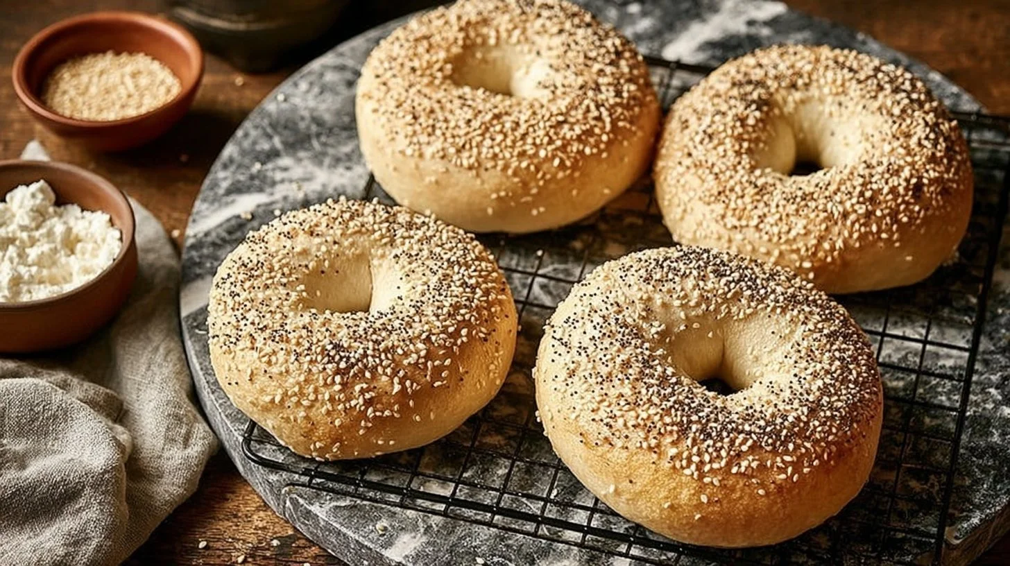 Easy cottage cheese bagel recipe using three simple ingredients