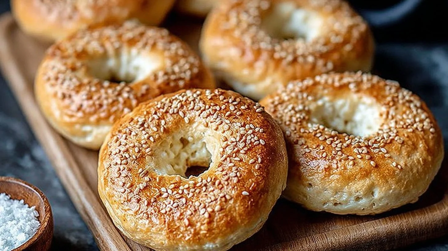 Keto cottage cheese bagels ready for a healthy low-carb breakfast