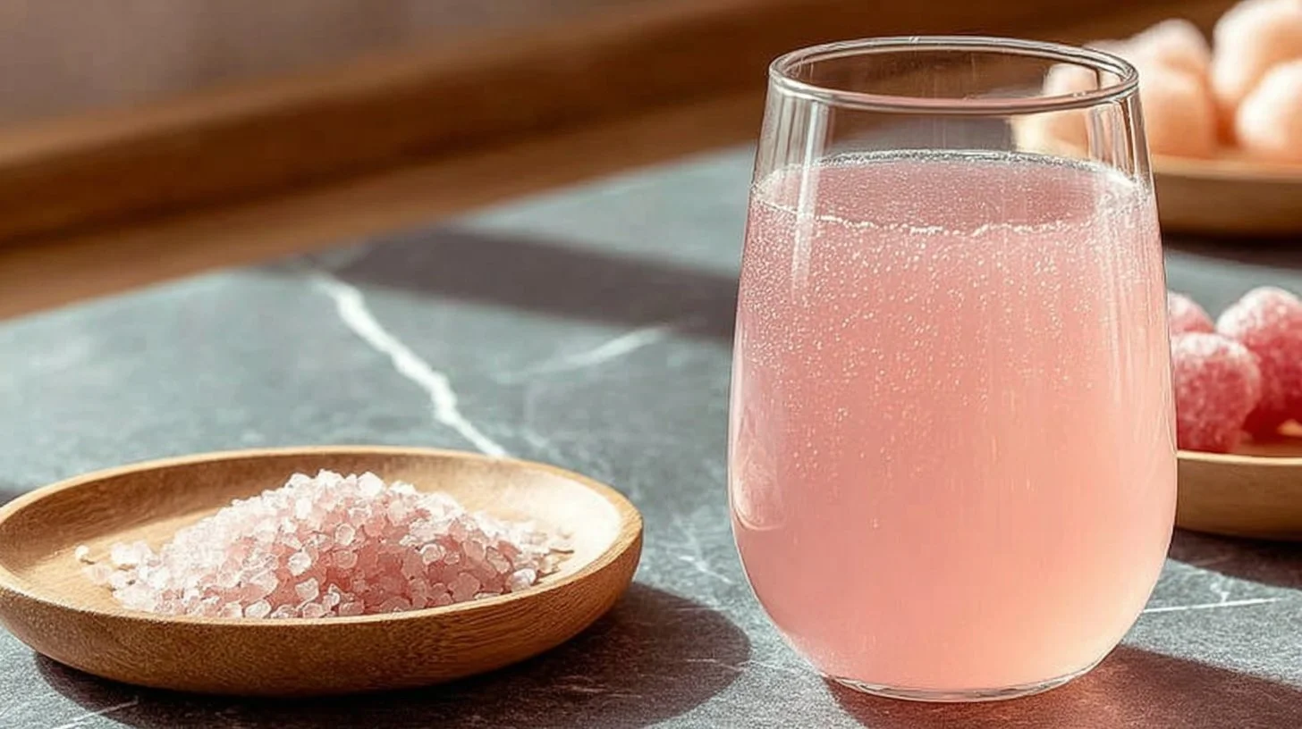 Pink salt trick recipe for weight loss with natural ingredients