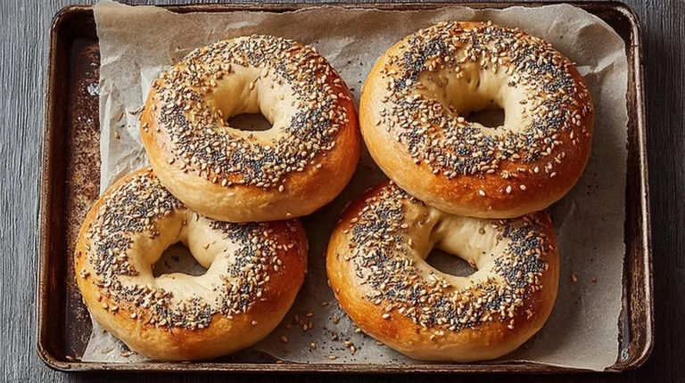 High-protein bagels made with Greek yogurt, no yeast required.