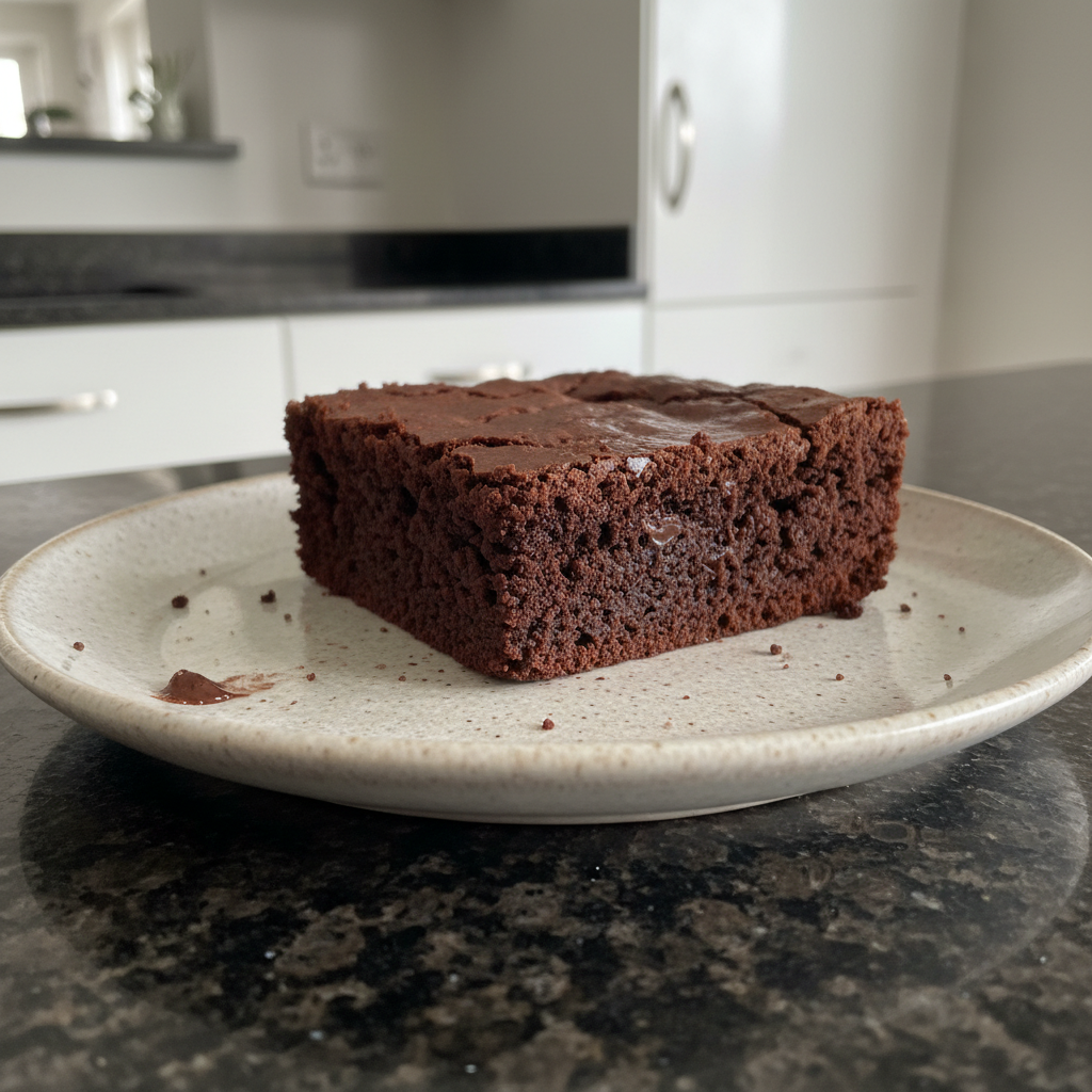 A close-up shot of rich, dark fudgy brownies cut into squares, showcasing their crackly tops. Perfect for a delicious fudgy brownie recipe.